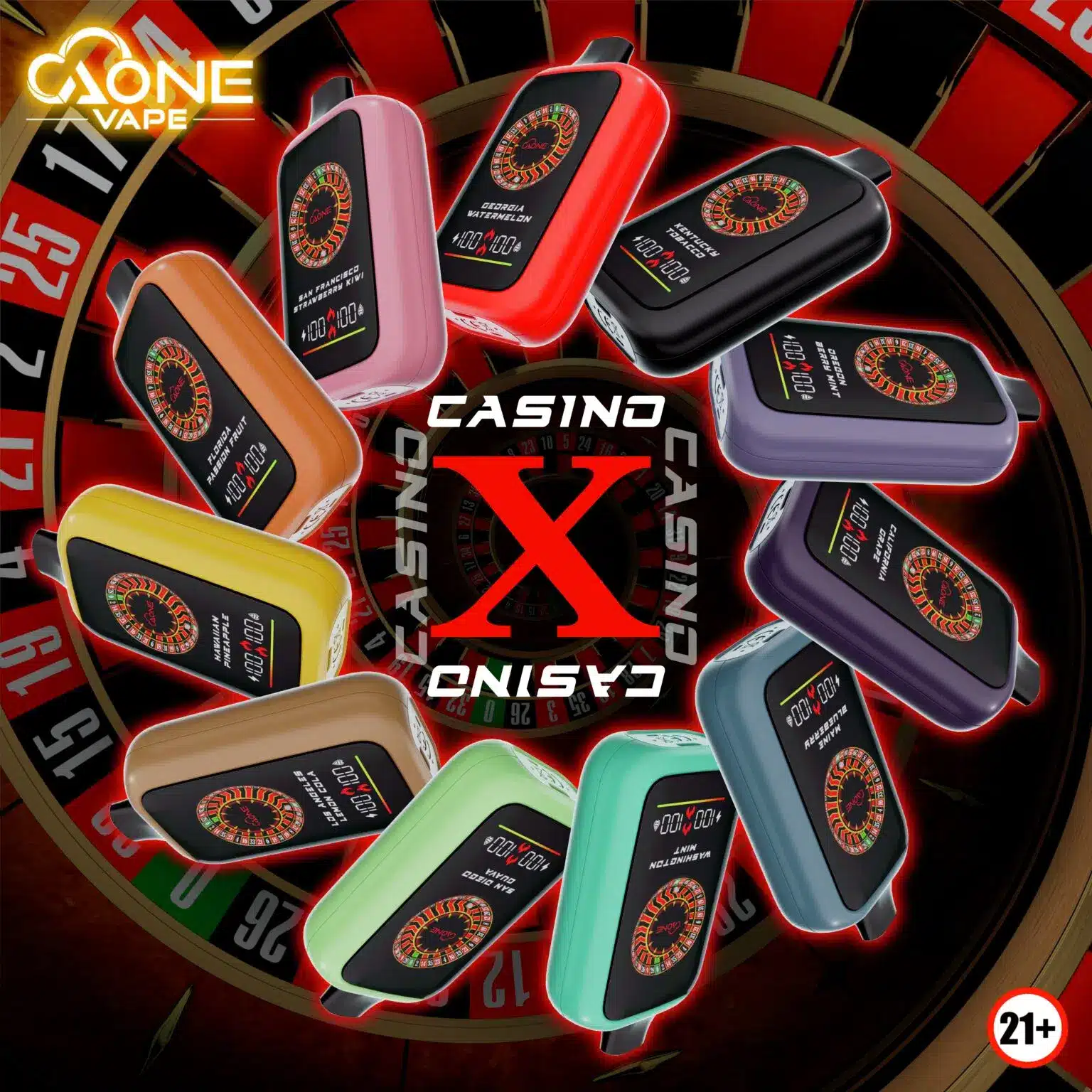 AONE VAPE – CasinoX 16000口｜賭場風格限量版一次性電子煙
