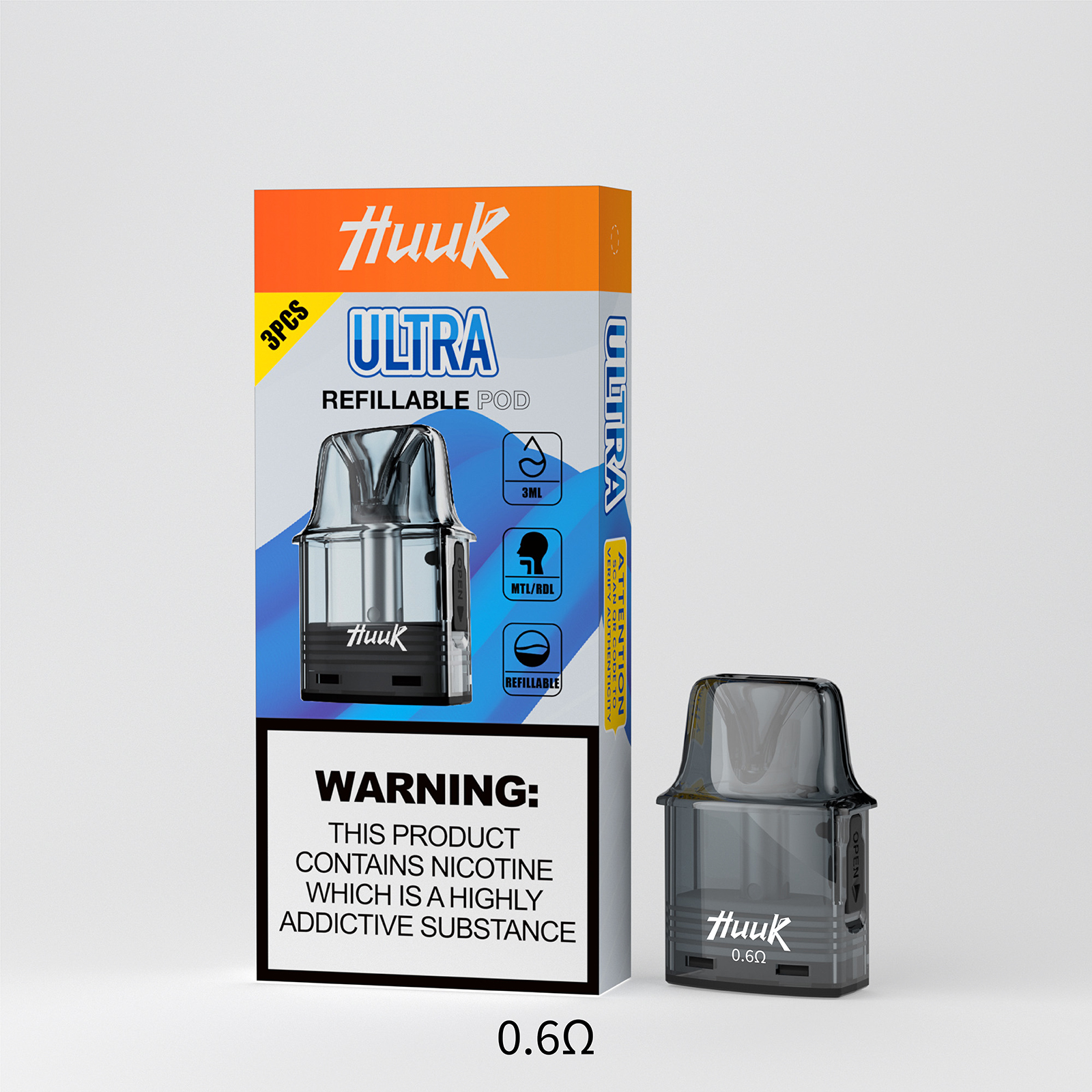 HUUK 虎克 註油式主機套裝｜0.6Ω 空彈配置・入門首選